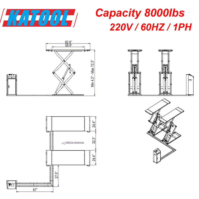 Katool | KT-X95 Full Rise Scissor Lift