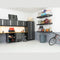 NewAge Pro Series 9 Piece Cabinet Set With Wall, Base, Tool Drawer Cabinet, 56 in. Integrated Shelf and 112 in. Worktop