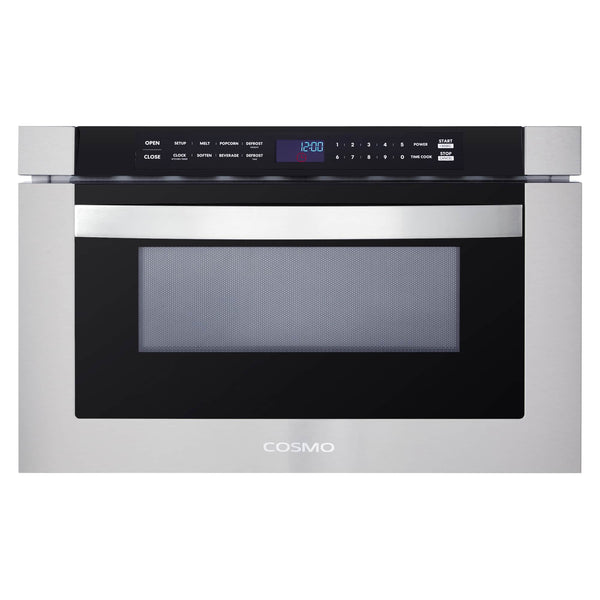 Cosmo 24-Inch 1.2 Cu. Ft. Built-in Microwave Drawer in Stainless Steel COS-12MWDSS