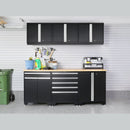 NewAge Pro Series 5 Piece Cabinet Set With Wall, Tool Cabinet, Locker and 84 in. Workbench