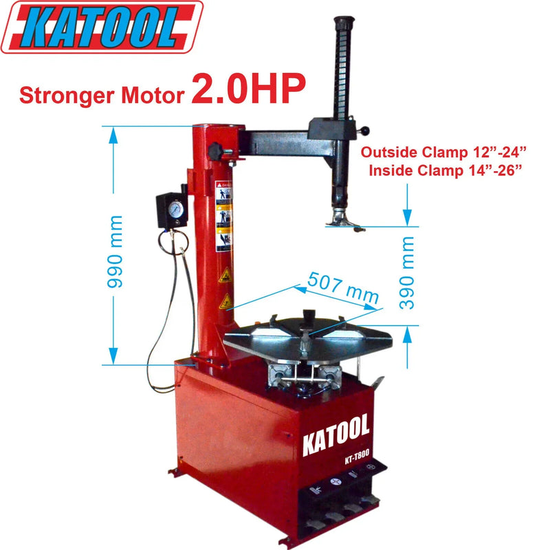 Katool | Tire Changer KT-T800 & Wheel Balancer KT-B700 Combo