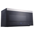 Cosmo 30-Inch 1.6 Cu. Ft. Over the Range Microwave in Stainless Steel and Black Glass COS-3016ORM1SS