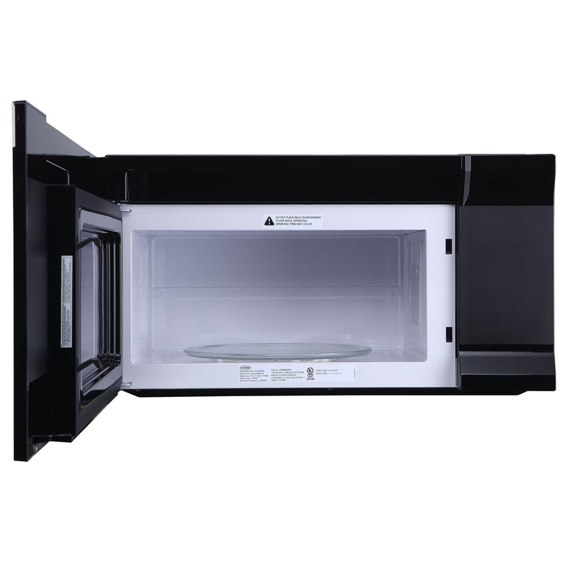 Cosmo 30-Inch 1.6 Cu. Ft. Over the Range Microwave in Stainless Steel and Black Glass COS-3016ORM1SS