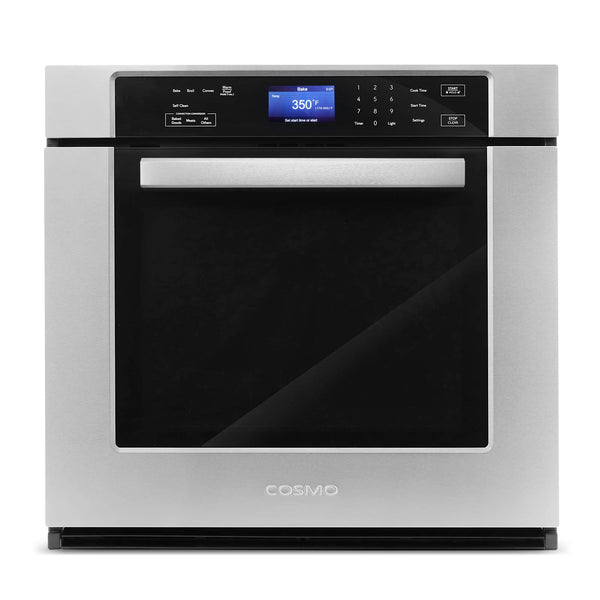Cosmo 30-Inch 5 Cu. Ft. Convection and Self Cleaning Single Electric Wall Oven in Stainless Steel COS-30ESWC