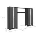 NewAge Bold Series 3 Piece Cabinet Set With Display Shelf and 30 in. Lockers