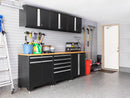 NewAge Pro Series 8 Piece Cabinet Set With Wall, Base, Multi-Function Cabinet, Lockers and 84 in. Worktop