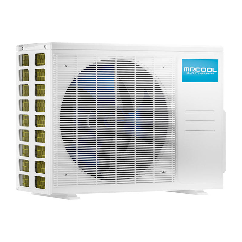 MRCOOL DIY 4th Gen Mini Split - 2-Zone 48,000 BTU Ductless Air Conditioner and Heat Pump with 24K + 18K Air Handlers, 16 ft. Line Sets, and Install Kit