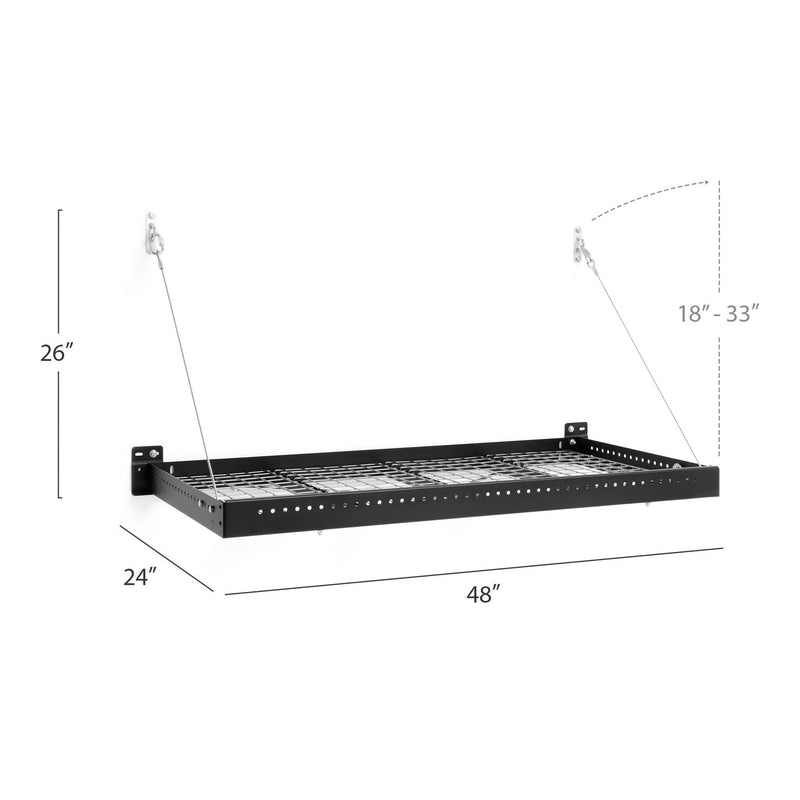 NewAge Pro Series 2 ft. x 4 ft. Wall Mounted Steel Shelf