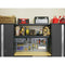 NewAge Bold Series Gray 3 Piece Cabinet Set With Base Cabinets, Slatwall and Hooks