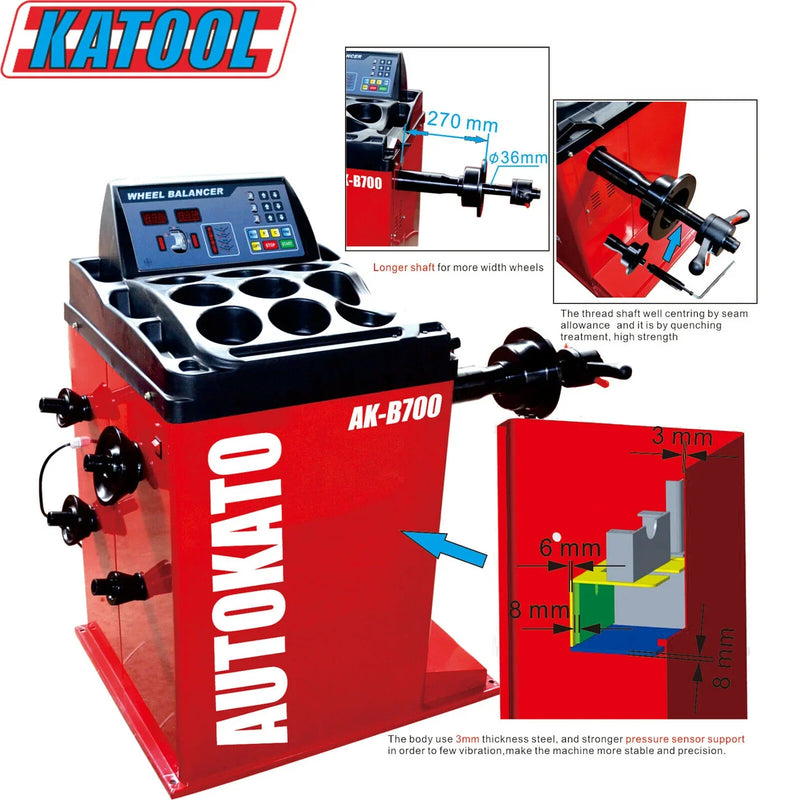 Katool | Tire Changer KT-T800 & Wheel Balancer KT-B700 Combo