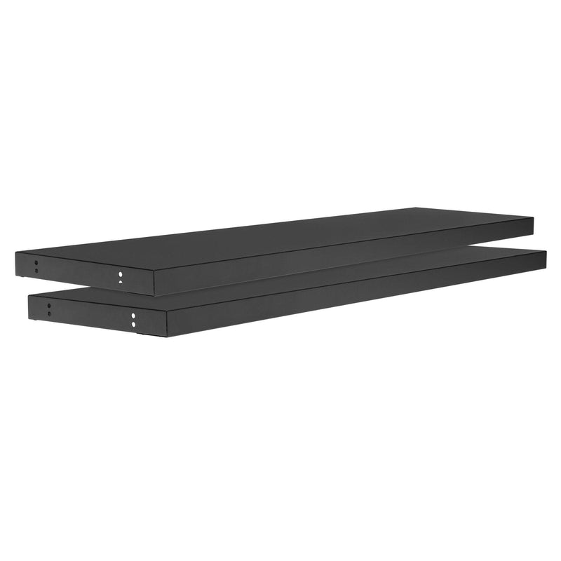 NewAge Bold Series 48" Display Wall Shelf Set (Pack of 2) - Black