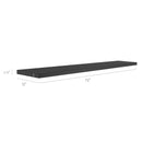 NewAge Bold Series 72" Display Wall Shelf Set (Pack of 2) - Black