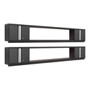 NewAge Bold Series 6 Piece Cabinet Set With Wall Cabinets and 72 in. Display Shelves