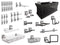 NewAge 40-Piece Slatwall Accessory Kit