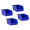 NewAge Steel Slatwall Blue Parts Bins (Pack of 4)