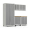 NewAge Pro Series 6 Piece Cabinet Set With Base, Wall Cabinet, Locker and Utility Cart