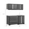 NewAge Pro Series 5 Piece Black Frame Cabinet Set With Garage Sink Cabinet