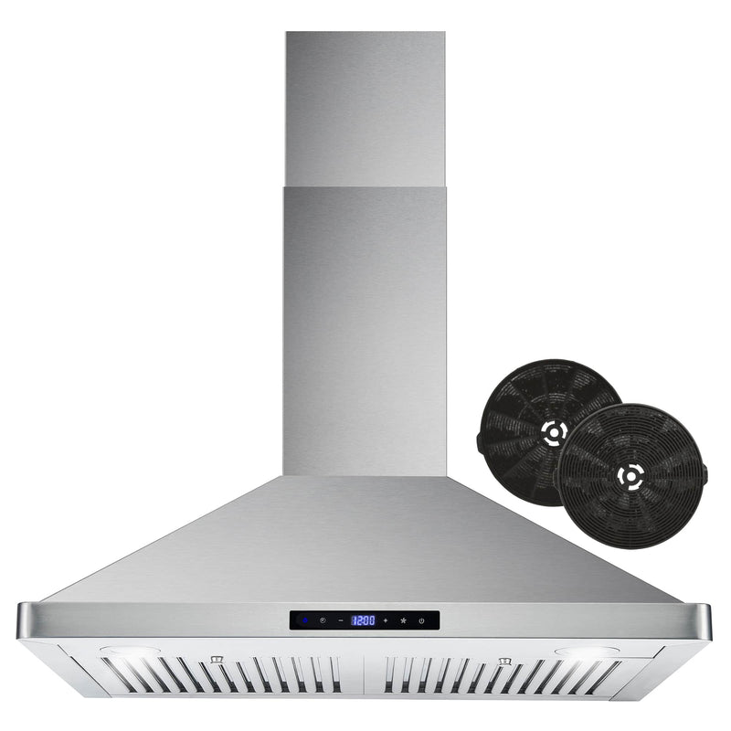 Cosmo 30-Inch 380 CFM Ductless Wall Mount Range Hood in Stainless Steel COS-63175S-DL