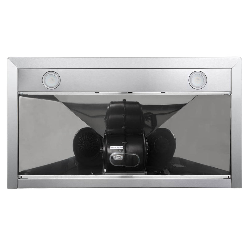 Cosmo 36-Inch Ductless Wall Mount Range Hood in Stainless Steel COS-63190-DL