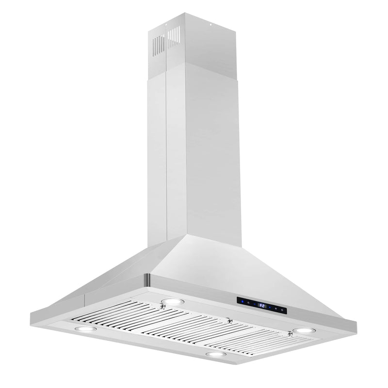 Cosmo 36-Inch 380 CFM Ducted Island Range Hood in Stainless Steel COS-63ISS90