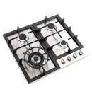 Cosmo 24-Inch Gas Cooktop with 4 Burners in Stainless Steel COS-640STX-E