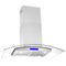 Cosmo 36-Inch 380 CFM Island Range Hood in Stainless Steel with Tempered Glass COS-668ICS900