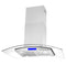 Cosmo 36-Inch 380 CFM Island Range Hood in Stainless Steel with Tempered Glass COS-668ICS900-DL