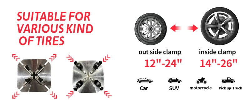 Katool | KT-T830 Wheel Clamp Tire Changer Machine