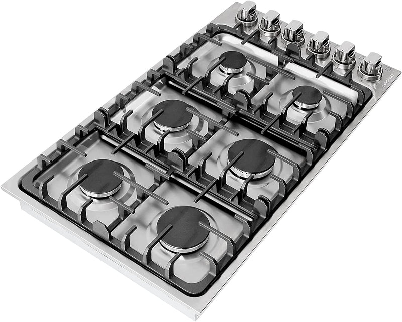 Cosmo 36-Inch Gas Cooktop with 6 Burners in Stainless Steel COS-DIC366