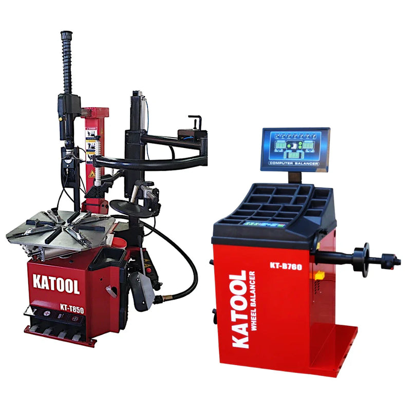 Katool | Tire Changer KT-T850 & Wheel Balancer KT-B760 Combo