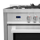 Cosmo 36-Inch 3.8 Cu. Ft. Single Oven Gas Range with 5 Burner Cooktop in Stainless Steel - COS-965AGC