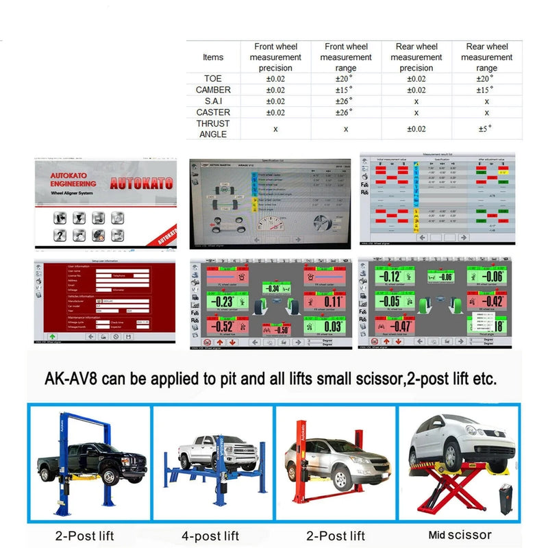 Katool | KT-AV8 3D Wheel Alignment System