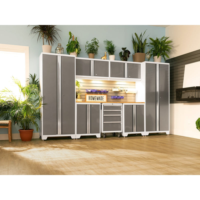 NewAge Bold Series 6 Piece Cabinet Set With Base, Wall Cabinets, 30 in. Locker and 48 in. RTA Locker