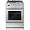 Cosmo 24-Inch 2.73 Cu. Ft. Single Oven Gas Range with 4 Burner Cooktop in Stainless Steel (COS-244AGC)