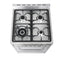 Cosmo 24-Inch 2.73 Cu. Ft. Single Oven Gas Range with 4 Burner Cooktop in Stainless Steel - COS-244AGC