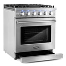 Cosmo 30 -Inch Slide-In Freestanding Gas Range with 5 Sealed Burners in Stainless Steel - COS-EPGR304