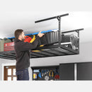 NewAge VersaRac Pro 4 ft. x 8 ft. Height-Adjustable Overhead Rack in Black