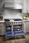 Thor Kitchen 48 Inch Professional Dual Fuel Gas Range in Stainless Steel HRD4803U