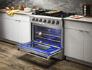 Thor Kitchen 36 Inch Professional LP Range in Stainless Steel HRG3618ULP
