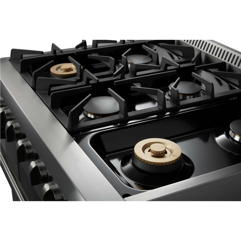 Thor Kitchen 36 Inch Professional Gas Range in Stainless Steel HRG3618U