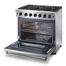 Thor Kitchen 36 Inch Gas Range in Stainless Steel LRG3601U