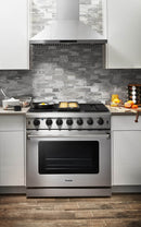 Thor Kitchen 36 Inch LP Range in Stainless Steel LRG3601ULP