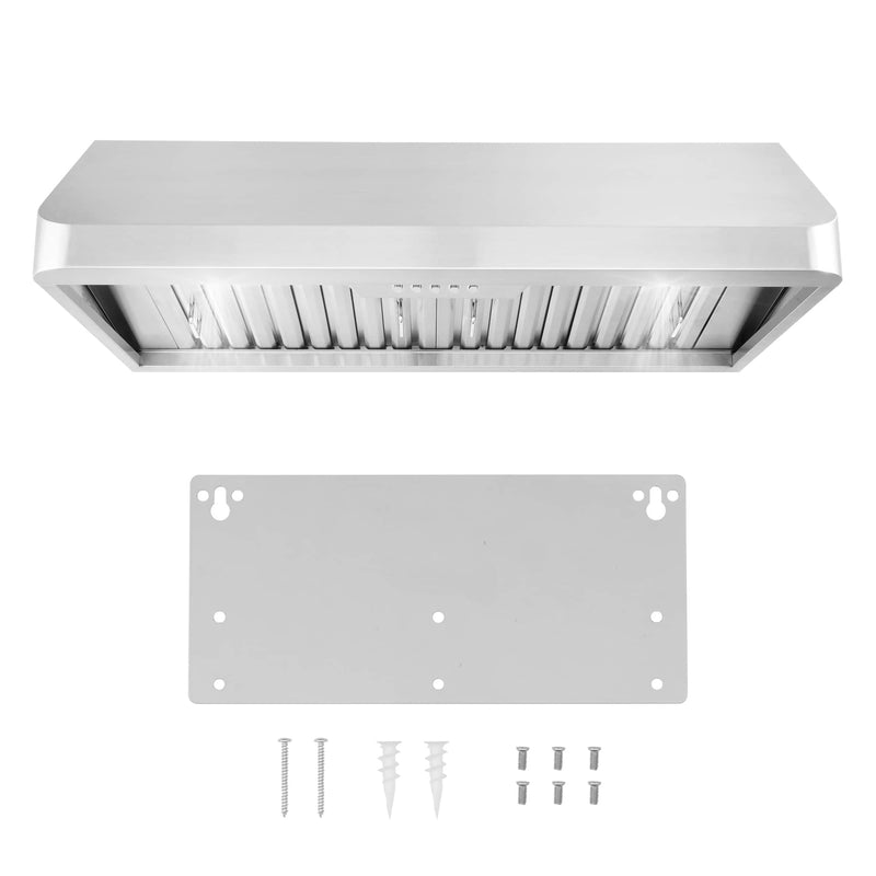 Cosmo 36-Inch 500 CFM Under Cabinet Range in Stainless Steel COS-QB90
