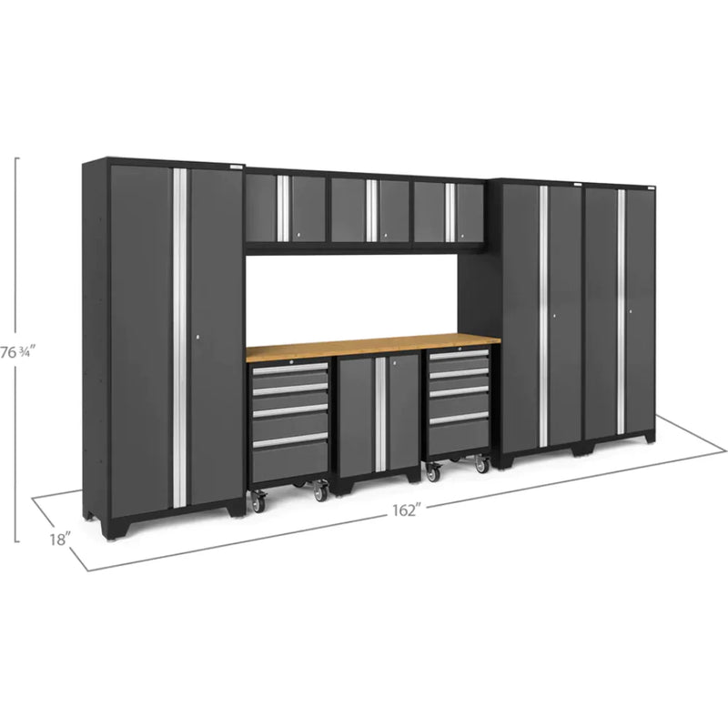 NewAge Bold 3.0 Series 10 Piece Cabinet Set With Tool, Base, Wall Cabinet and 30 in. Locker