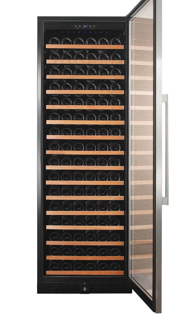 Smith and Hanks High-Capacity 166-Bottle Single Zone Stainless Steel Wine Refrigerator RE100003