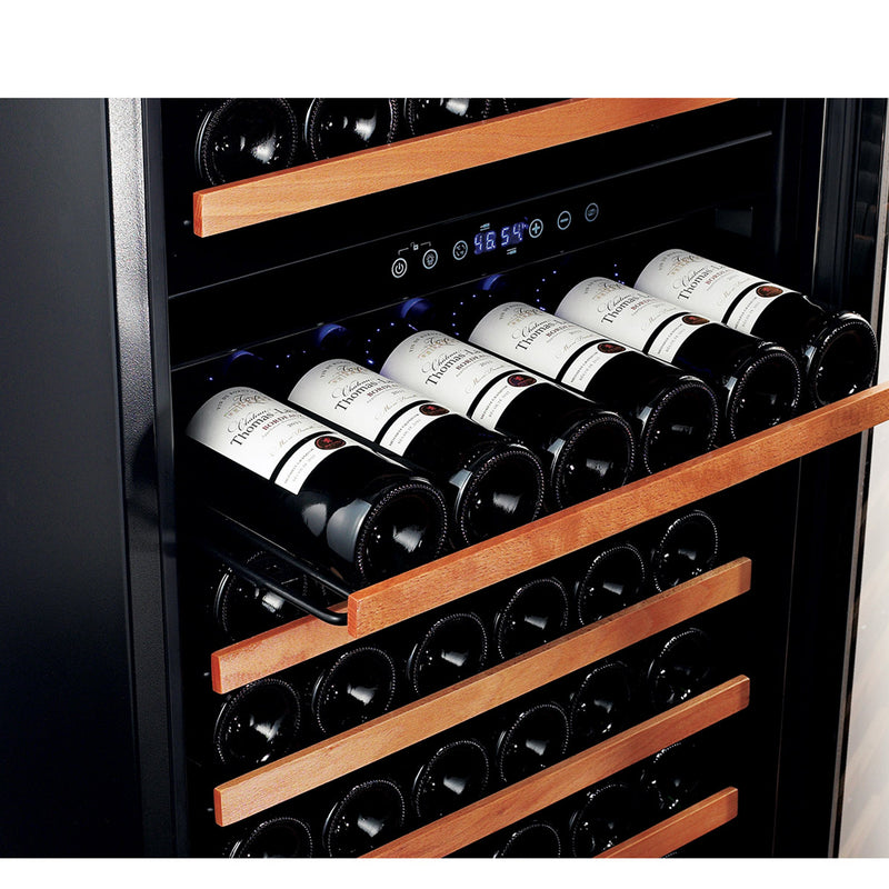 Smith and Hanks 166-Bottle Dual Zone Stainless Steel Wine Fridge RE100004