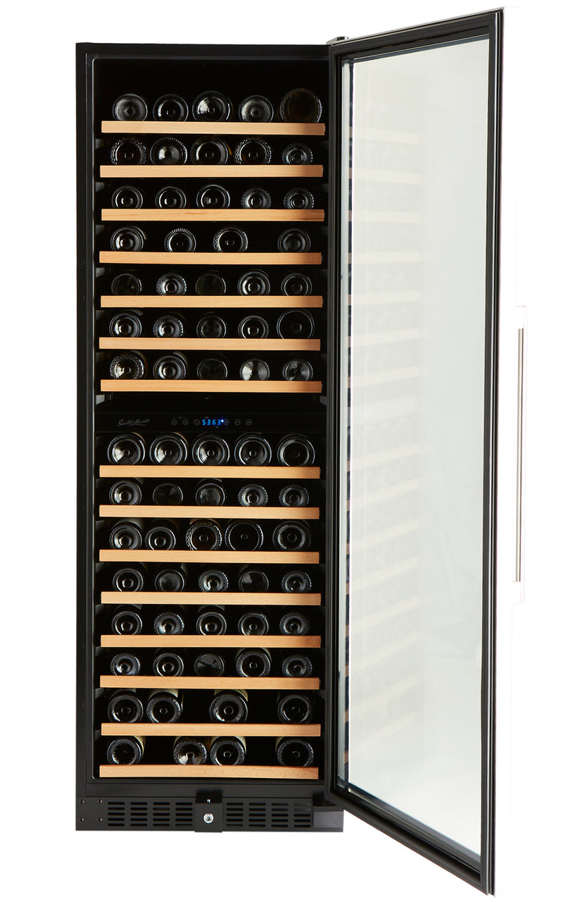 Smith and Hanks 166 Bottle Premium Dual Zone Stainless Steel Wine Refrigerator RE100041