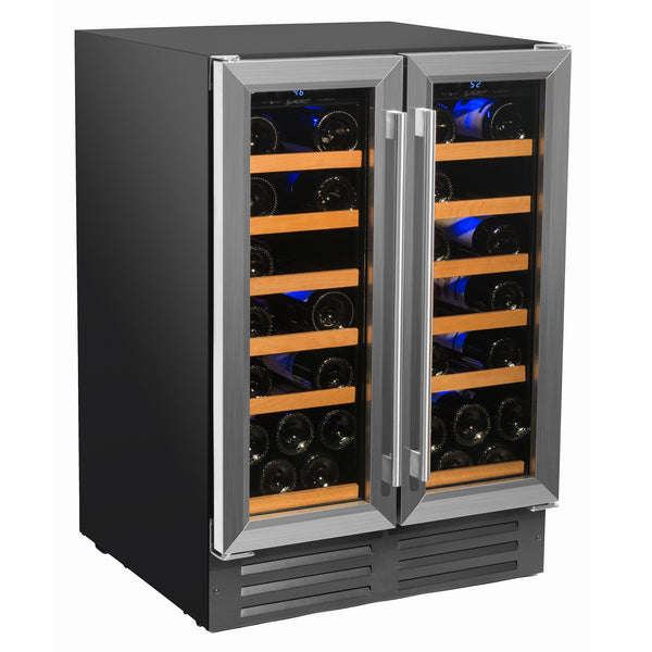 Smith and Hanks Undercounter 40-Bottle Dual Zone Wine Cooler RE100008
