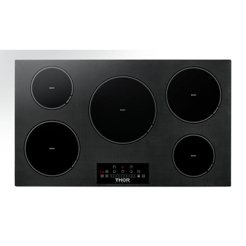 Thor Kitchen 36 Inch Built-In Induction Cooktop with 5 Elements TIH36