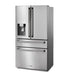 Thor Kitchen 36 Inch Professional French Door Refrigerator with Ice and Water Dispenser TRF3601FD